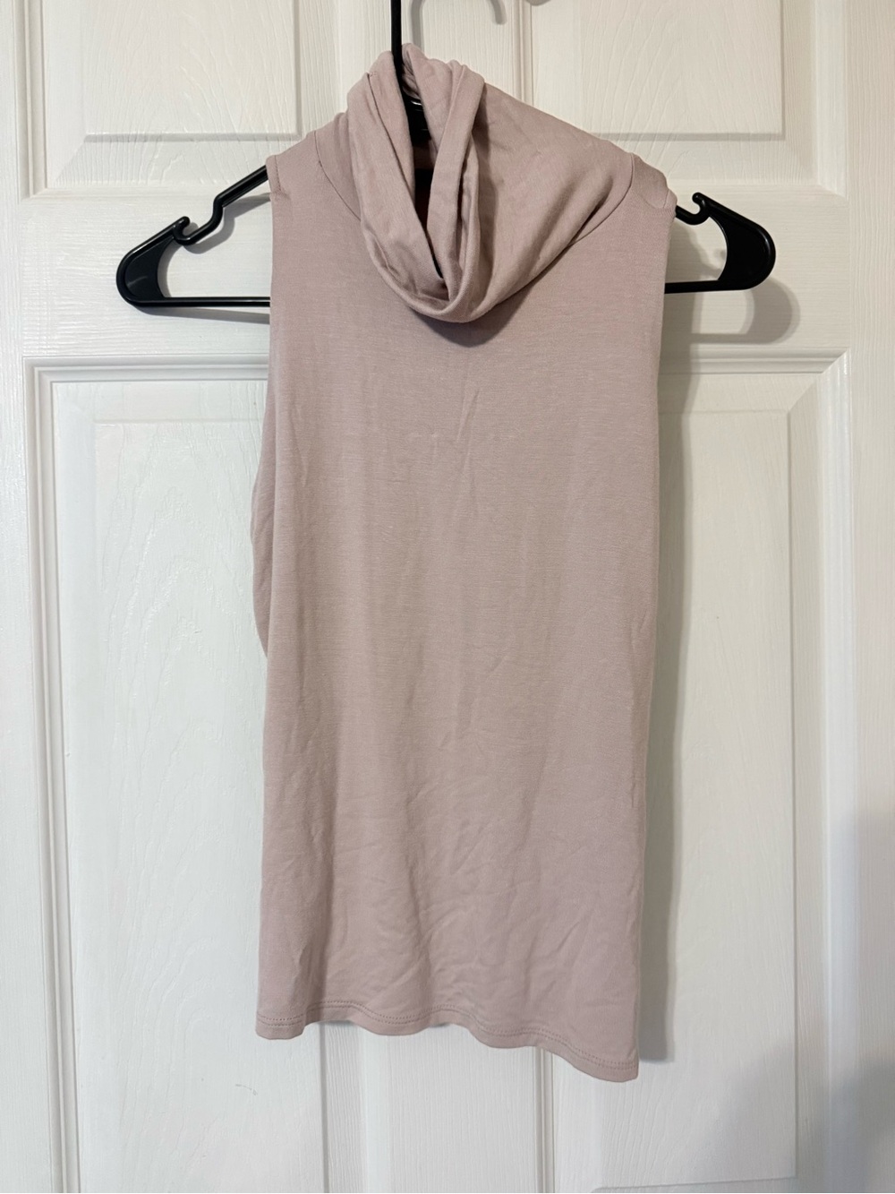 Lulu's Sleeveless Cowl Neck Top in Dusty Taupe